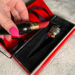 Christian Louboutin Velvet Matte Lip Colour Jackie 002M Red Lipstick Luxury NIB